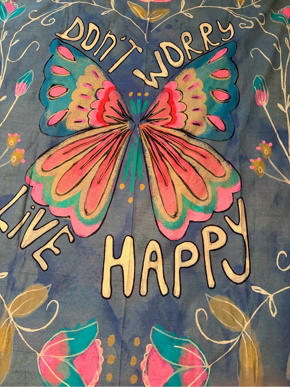 NATURAL LIFE NWOT BUTTERFLY TAPESTEY